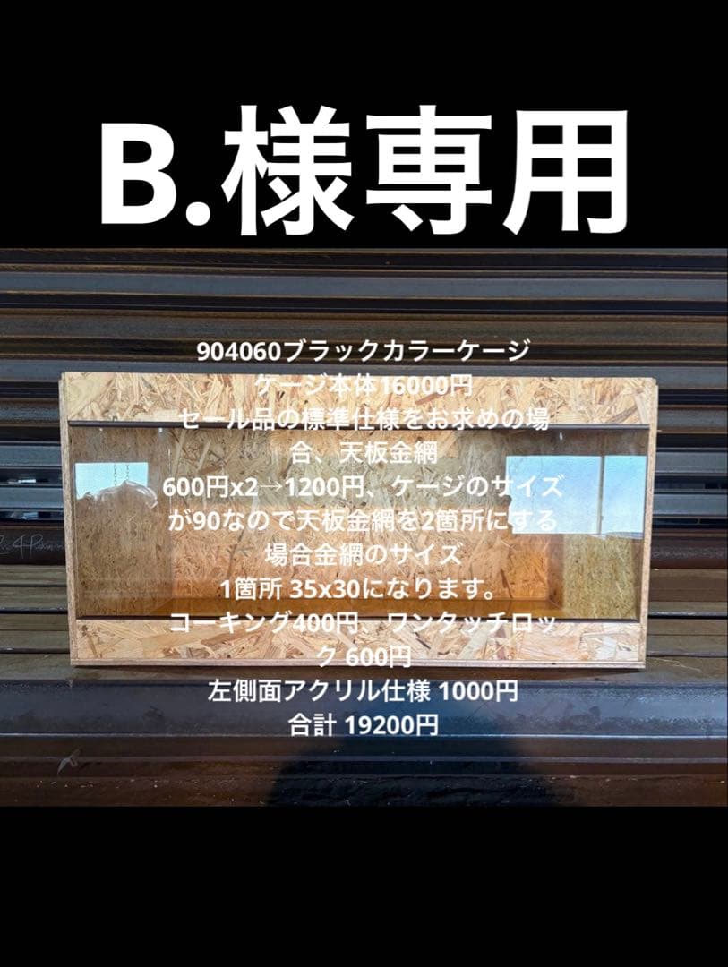 B.　904060ブラックカラー　側面左アクリル