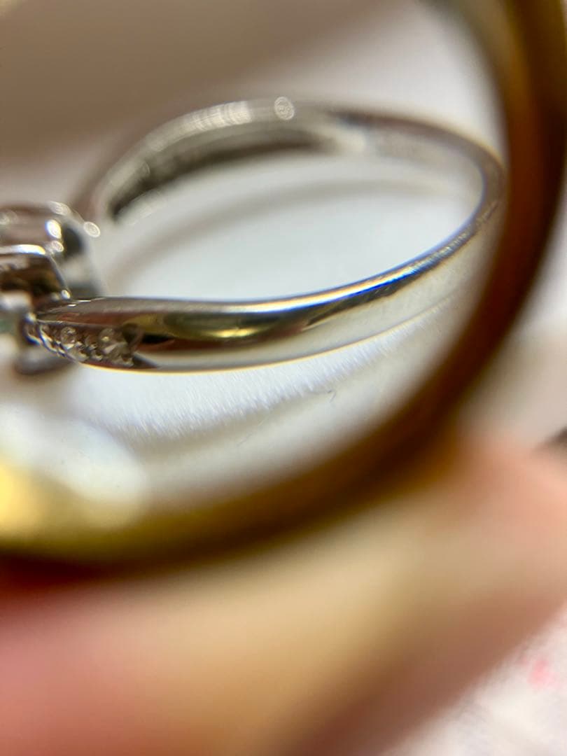 Y*U様 pt900＊パライバトルマリン＆ダイヤのフラワーデザインリングてす