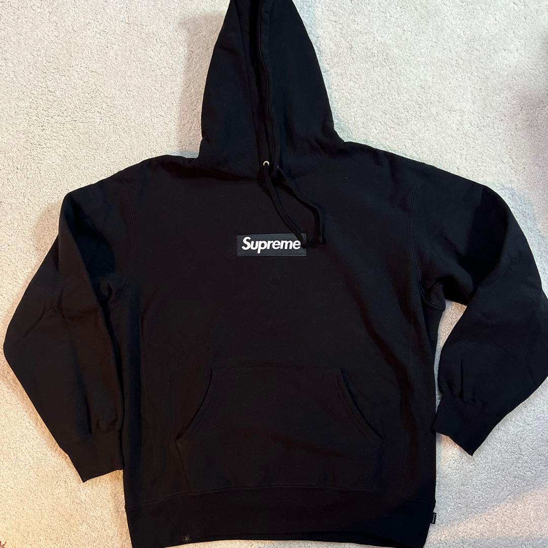 シュプリーム　SUPREME ボックスロゴパーカー2021FW ブラック