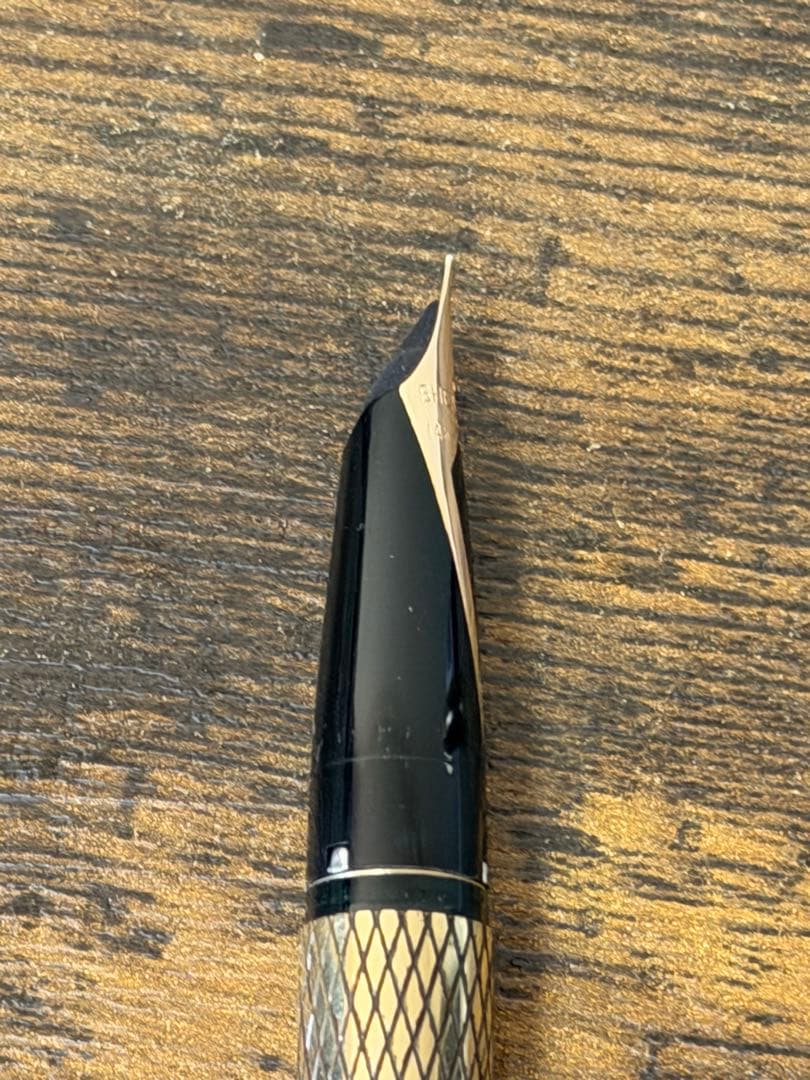 筆記確認&洗浄済　14金張　シェーファー インペリアル 万年筆 14金ゴールド