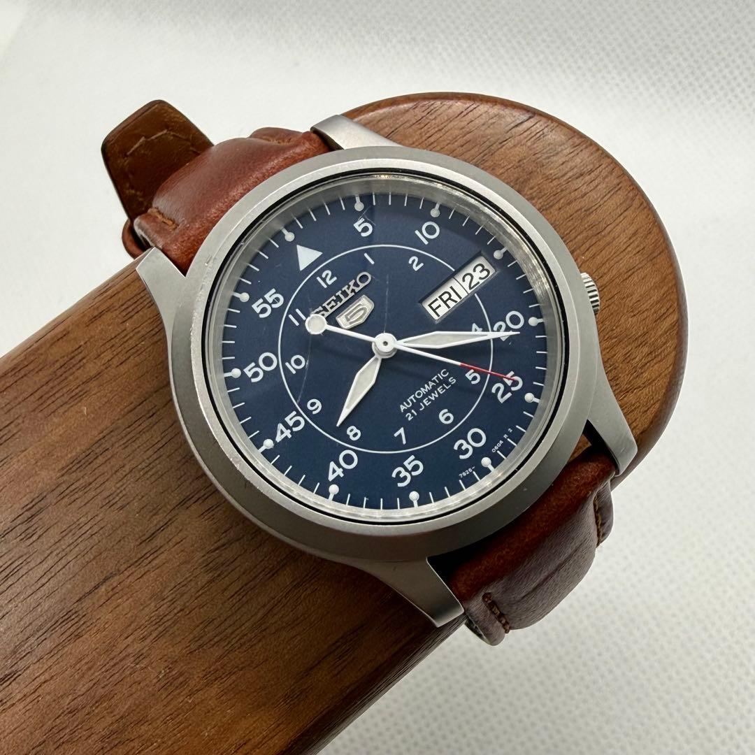 SEIKO 5 SNK807｜7S26 自動巻｜21石｜ブルーダイヤル｜稼働品