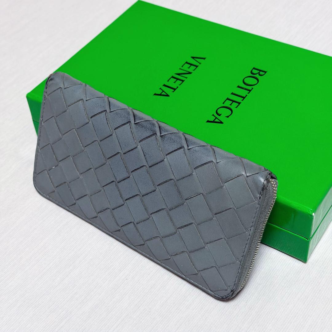 Bottega Veneta イントレチャート スレート 長財布