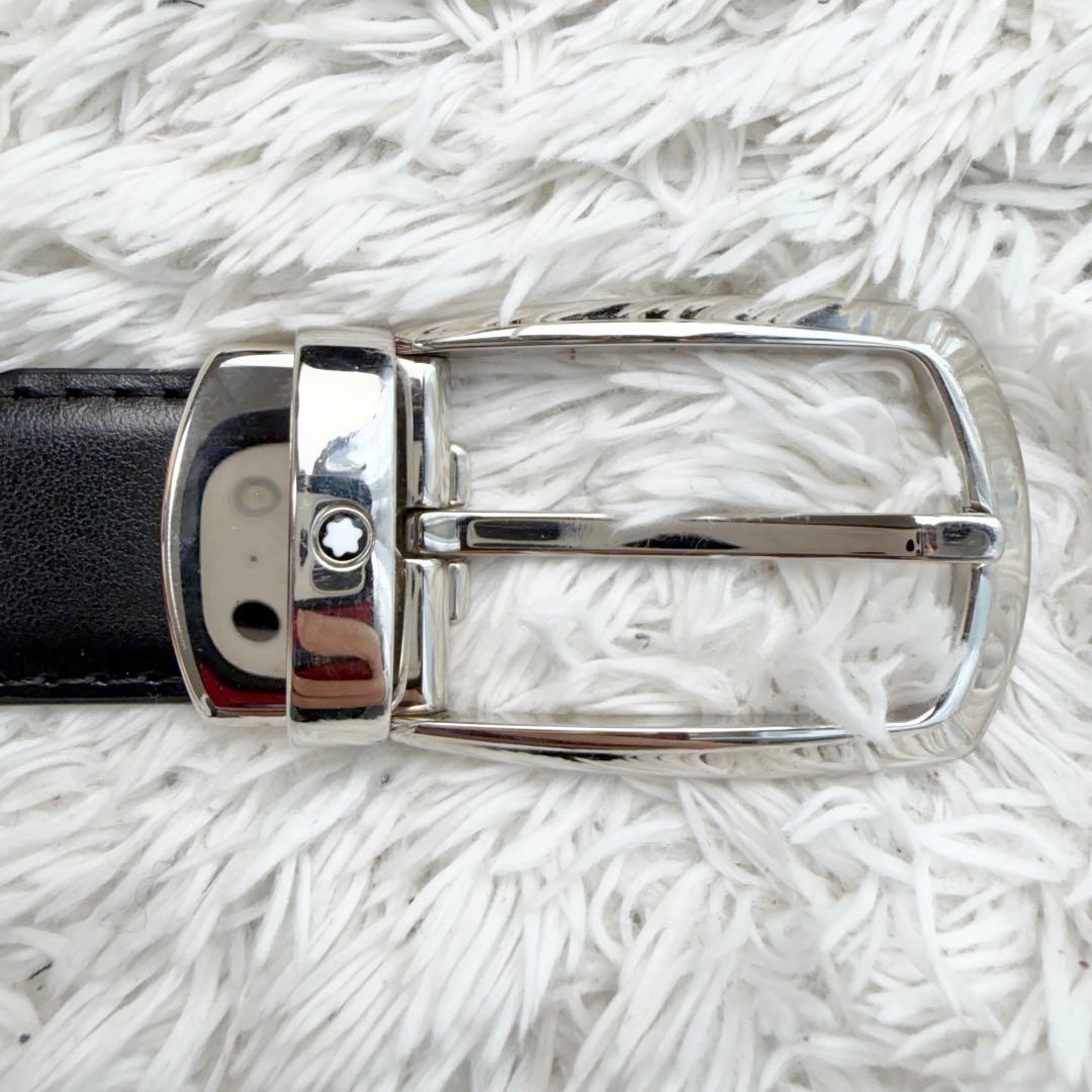 【極美品&レア】モンブラン ベルト マイスターシューテック レザー シルバー