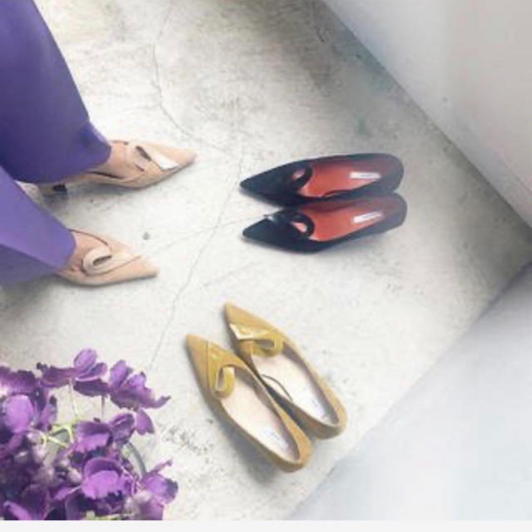 【未使用】Ameri MIZUBIKI RIBBON PUMPS Lサイズ