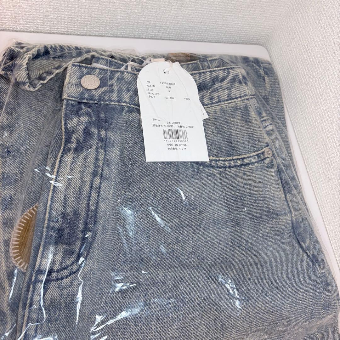 ♡ ダーリッチ Darich ♡ ランダムハートパッチワークデニムパンツ