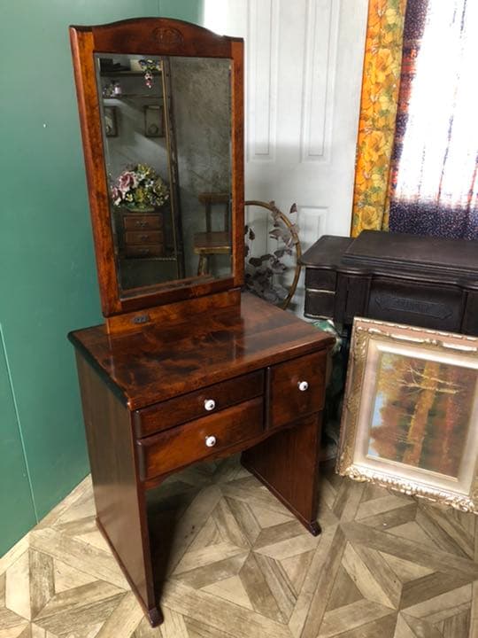 ドレッサー 鏡台 アンティーク インテリア ビンテージ 薔薇 ローズ