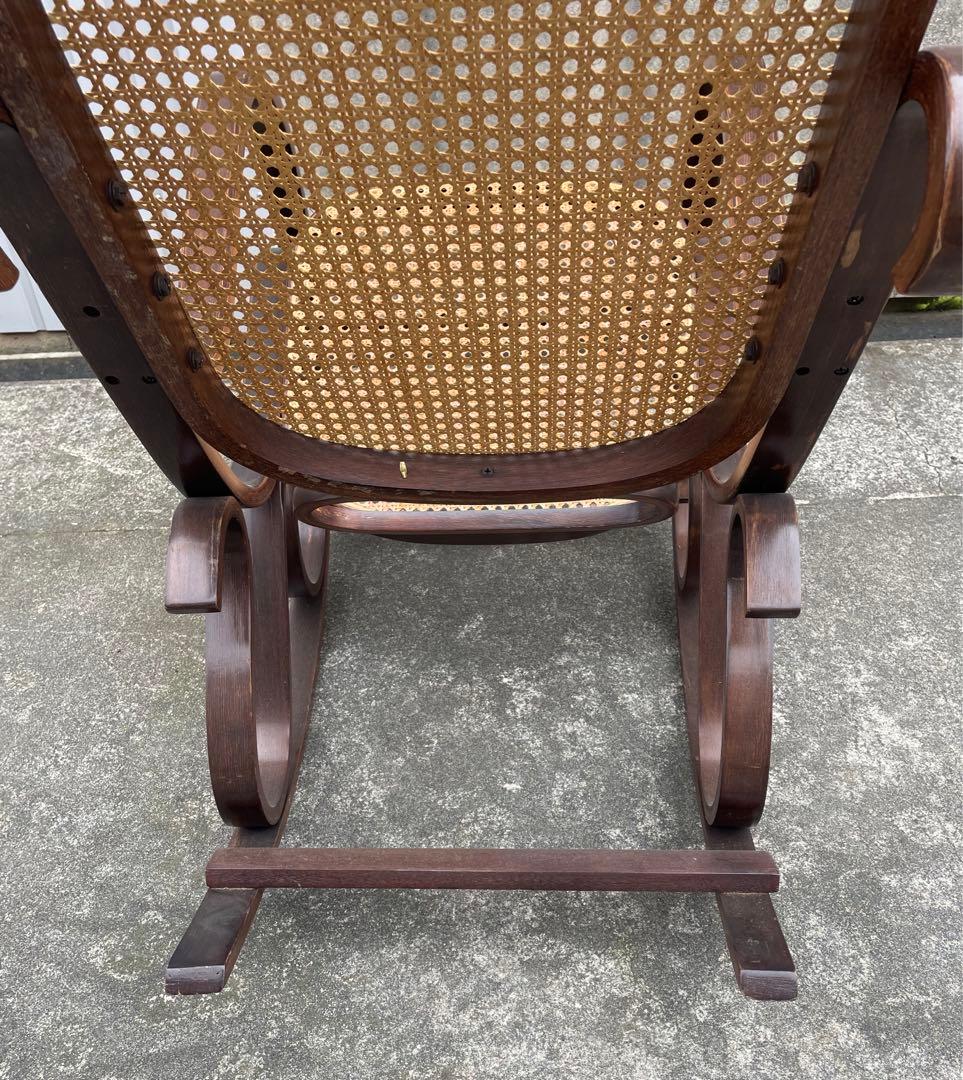 ビンテージ/ラタン/籐家具/曲木/ロッキングチェア/アームチェア/チェア/椅子