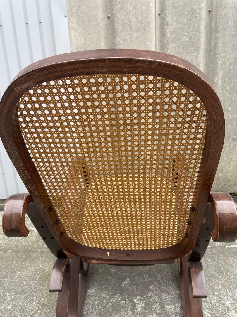 ビンテージ/ラタン/籐家具/曲木/ロッキングチェア/アームチェア/チェア/椅子