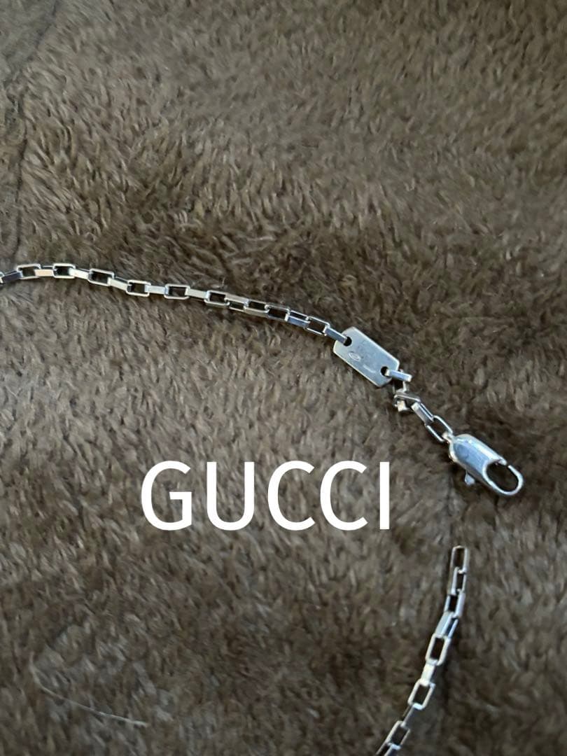 GUCCI シルバーチェーンネックレス　50cm