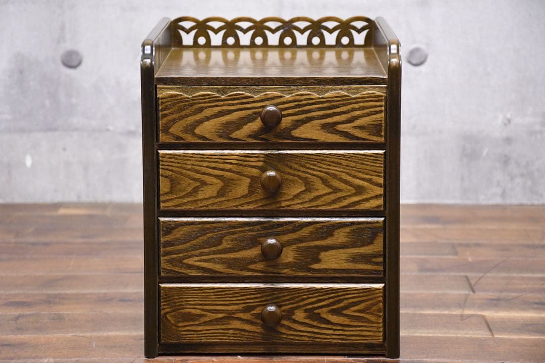 EDK83 パリの雑貨屋 4段 ミニチェスト 卓上 小物入れ 小引き出し