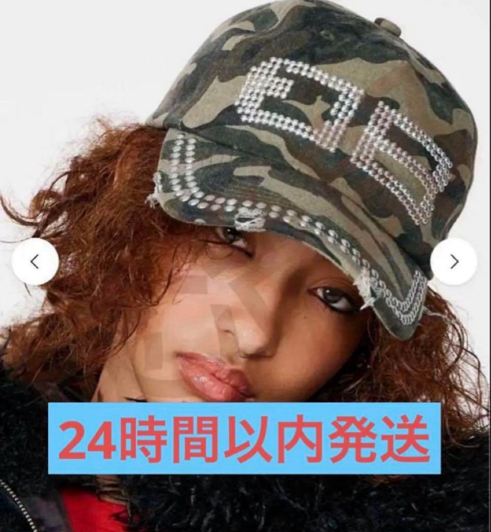 【24時間以内発送】BEEDEN BD STUDS DAMAGE CAP