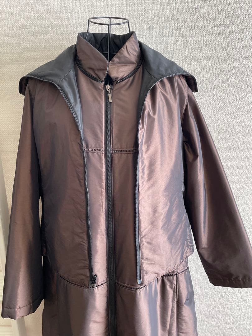 HIROKO KOSHINO ベスト付ロングコート　11号