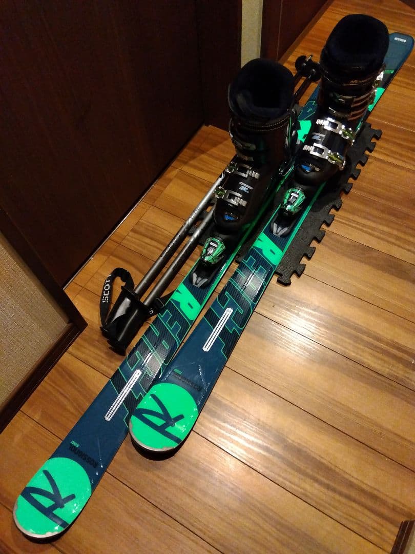 【ハイエンド】ROSSIGNOL 学生・男女兼用 スキーセット メンテ・WAX済