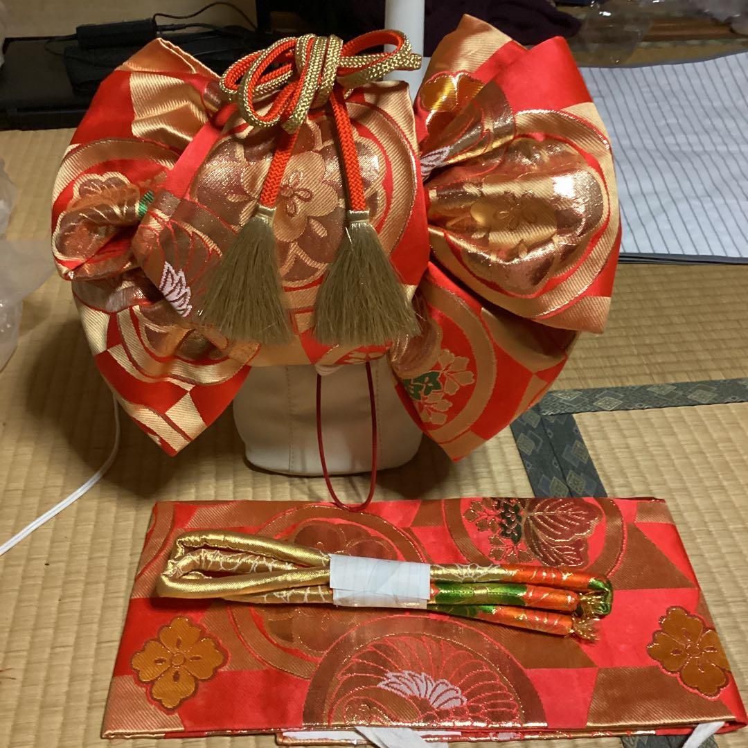 七五三7歳用　フルセット　帯幅18センチ　草履21センチ