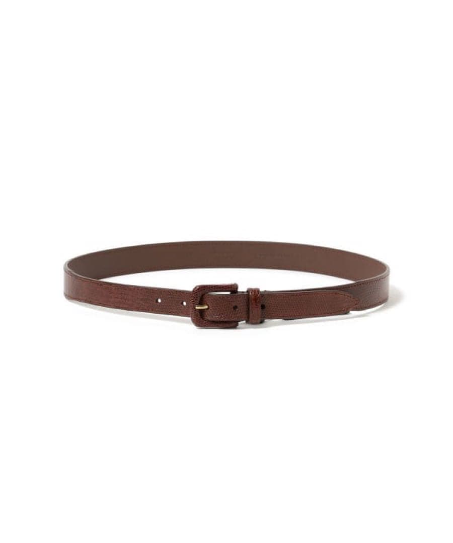 Anderson's リアルリザードレザー ラップバックル ベルト