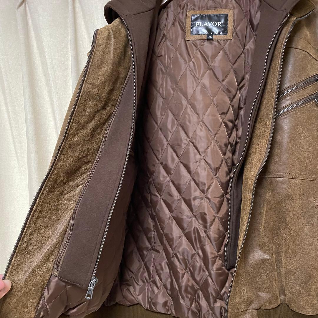 FLAVOR フレーバー　本革　レザー　ジャケット　キルティング