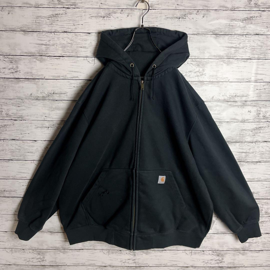 Carhartt◎XXXXL 超ビッグサイズ フルジップ パーカー D282