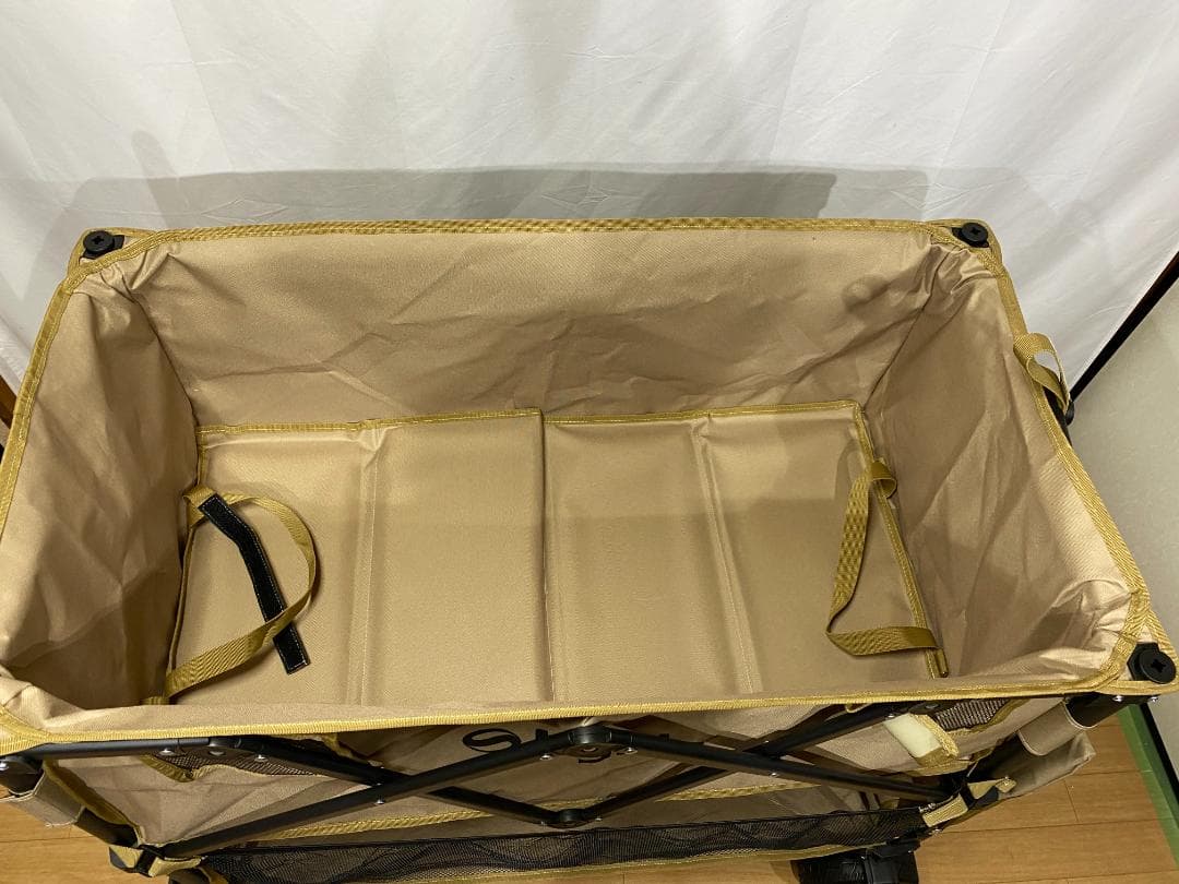 Lysin 折りたたみキャリーワゴン2段タイプ　 ベージュ