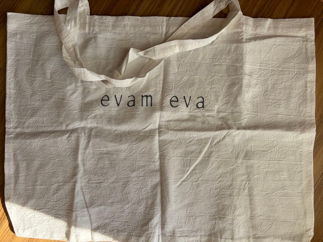 evam eva／press wool hooded coat