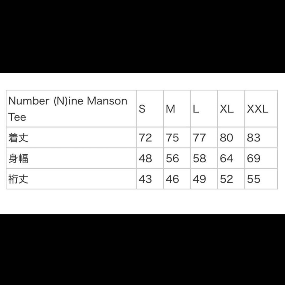 【新品】Supreme/Number(n)ine Manson Tee S