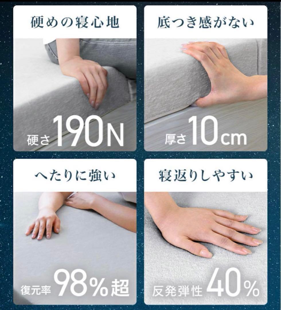 ✨新品✨高反発マットレス　ダブル　140cm×195cm 厚さ10mm