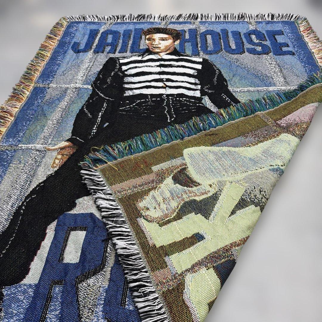 エルビスプレスリー　ブランケット　マルチカバー　ソファカバー　ラグ155x113