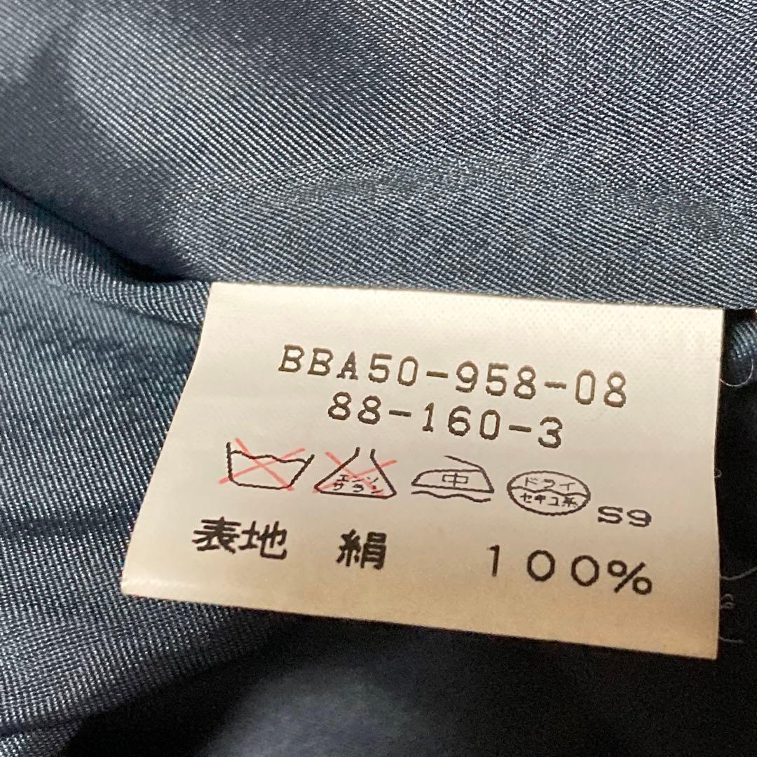 希少　バーバリーズ　ステンカラーコート　プレステージコレクション　シルク100%