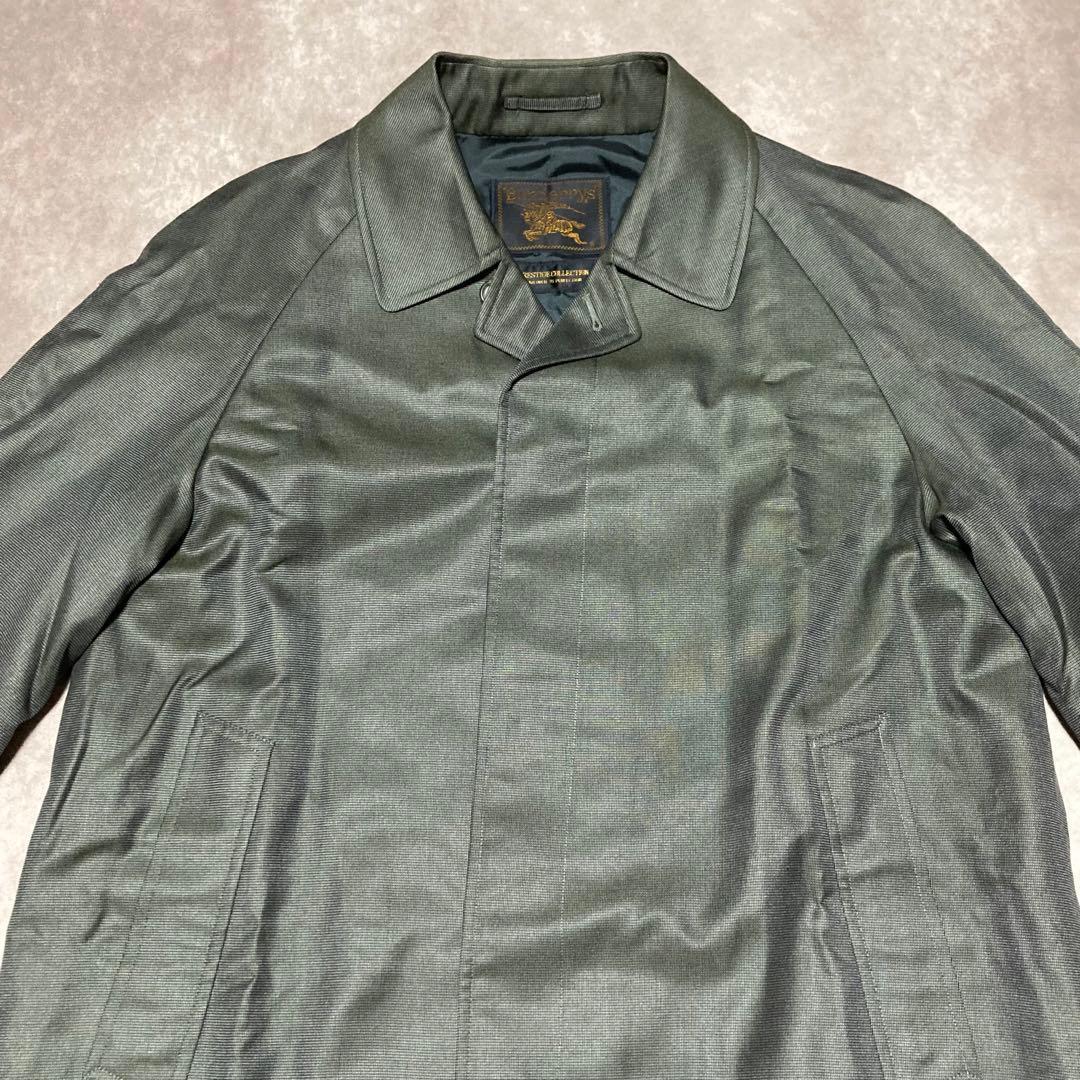 希少　バーバリーズ　ステンカラーコート　プレステージコレクション　シルク100%