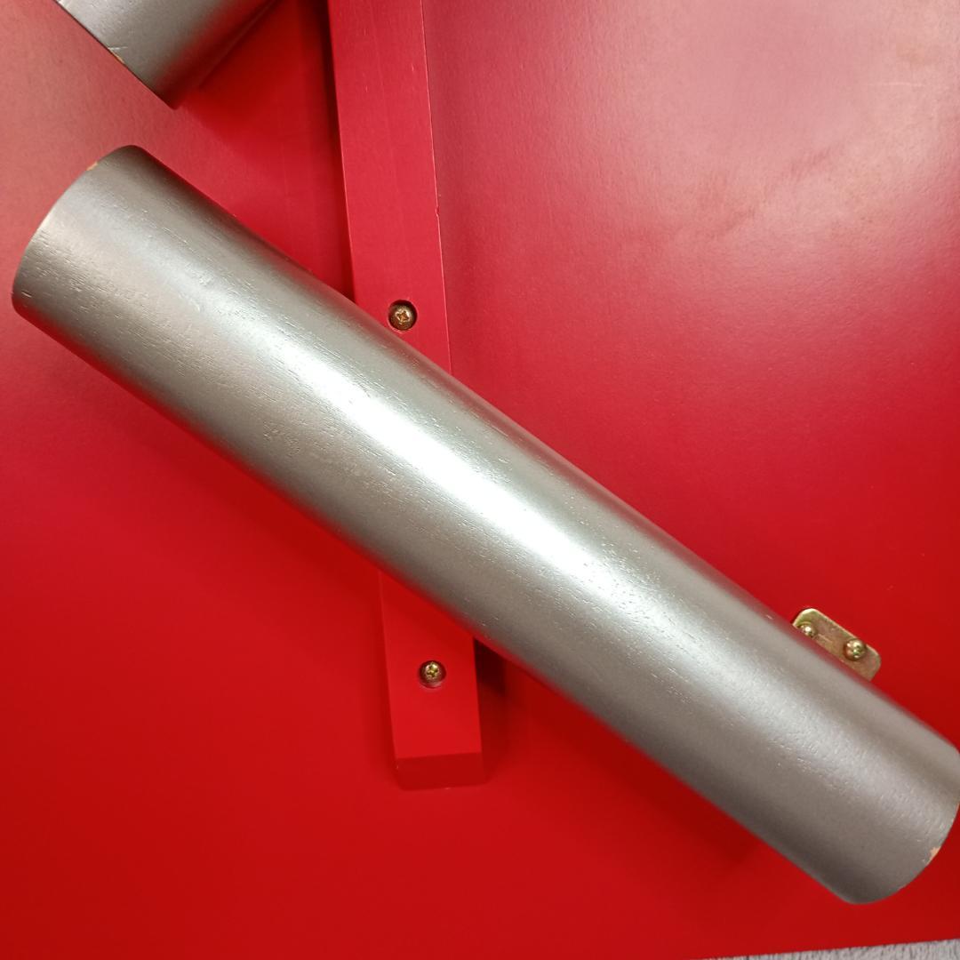 かわいい赤いテーブル　センターテーブル　折りたたみレトロ感あり　90-60-32