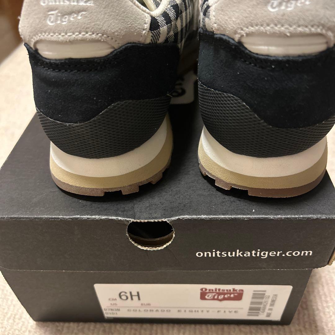 オニツカタイガースニーカー新品25cmギンガムチェック