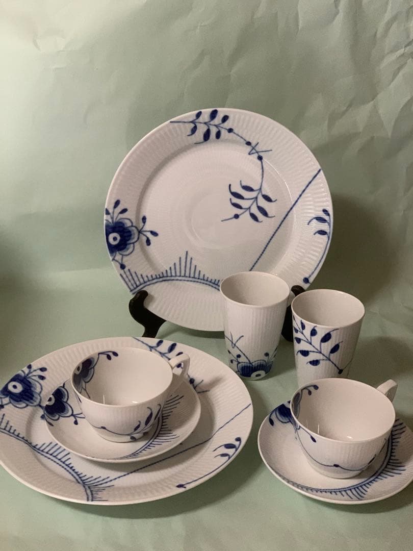 sumidagawa、ブルーフルーテッドメガシリーズ8点セット