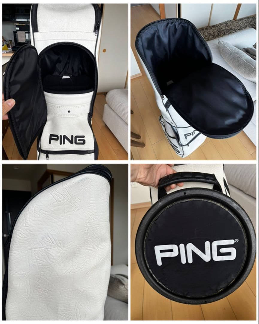 激レア！超美品！PING ピン　ヴィンテージ　キャディバッグ　レザー　激シブ希少