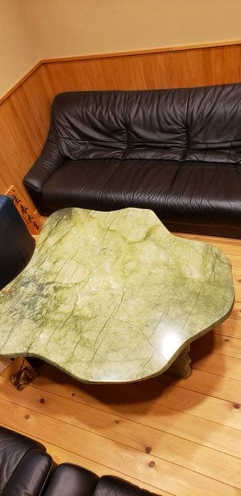 翡翠大理石　ローテーブル