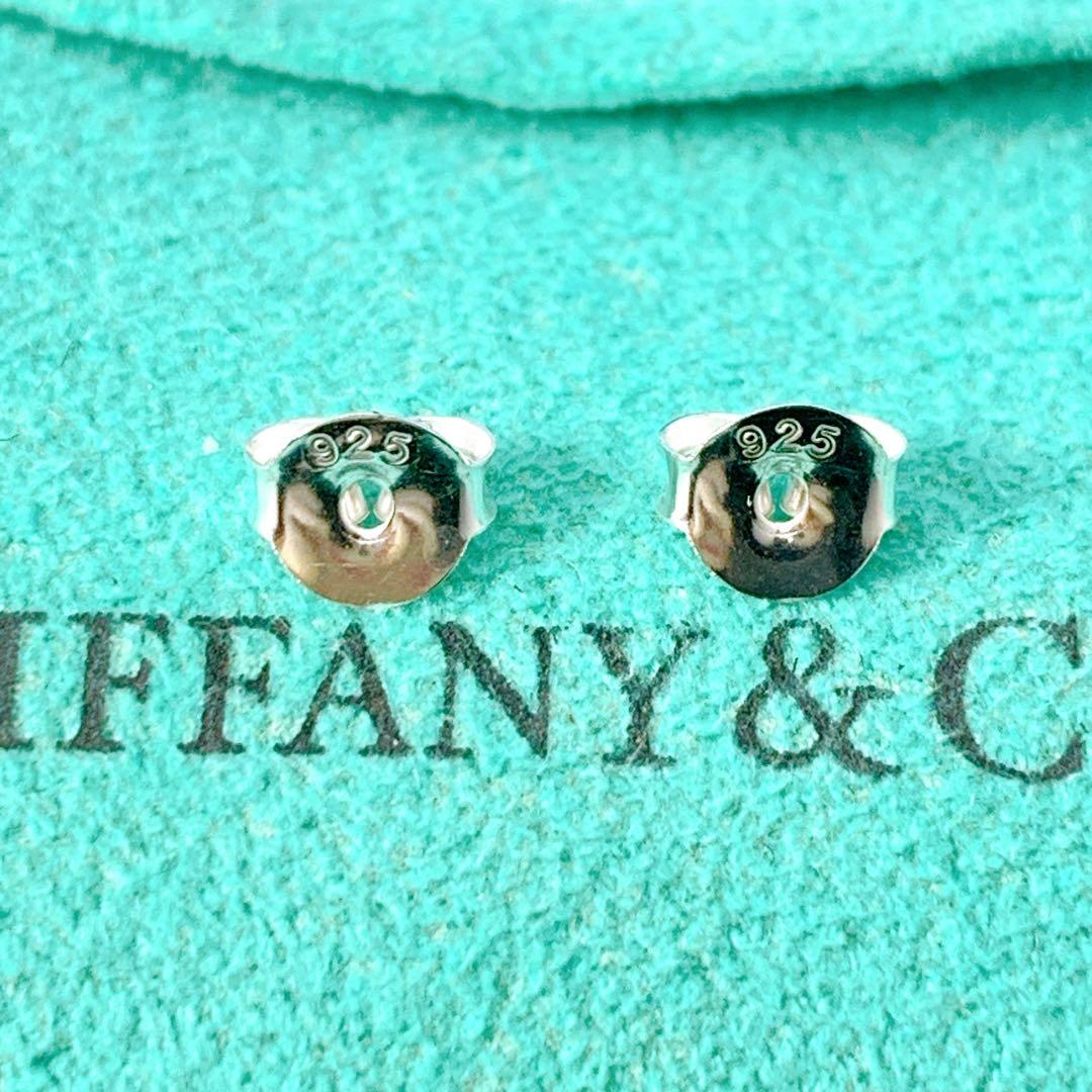 美品 ティファニー 1837 ナロー フープ ピアス キャッチ社外品 シルバー