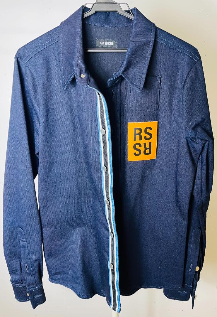 RAF SIMONS RSパッチ シャツ XS ネイビー