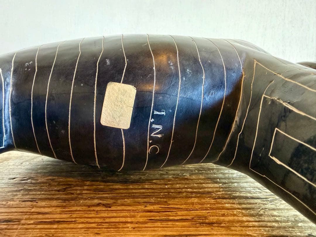 ソープストーン ゼブラ オブジェ 置物