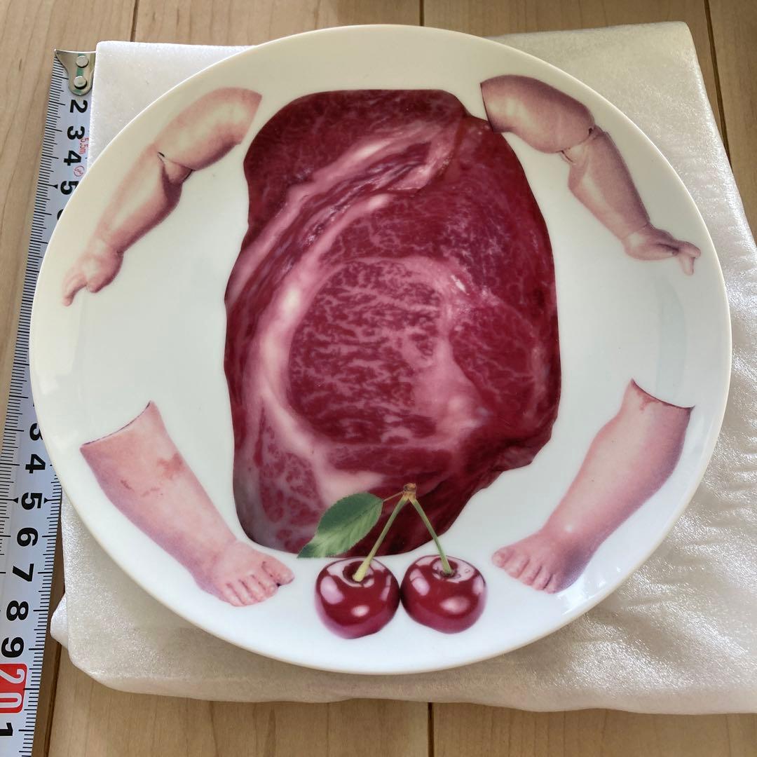 あちゃちゅむ　お肉　さくらんぼ　プレート　お皿