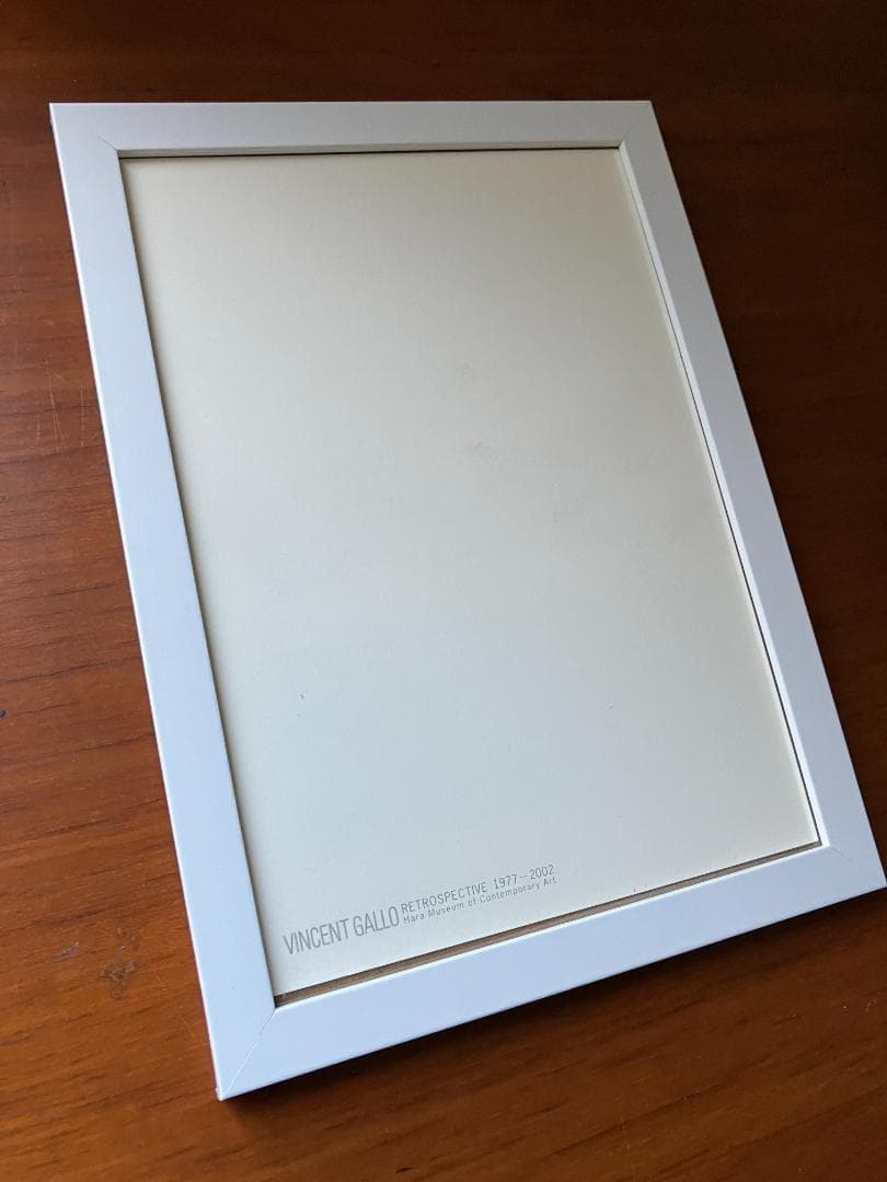 ０２年 原美術館 にて購入★ヴィンセント ギャロ 江國香織 額付 ミニ ポスター