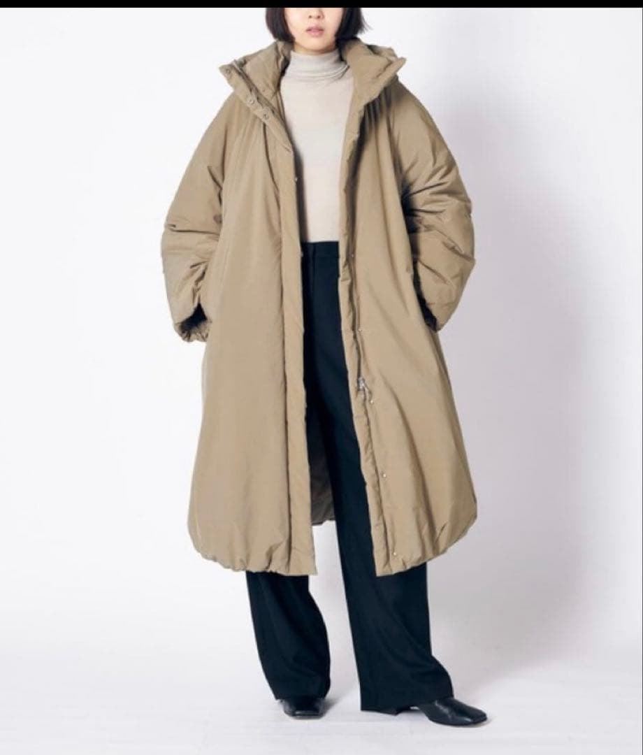 CLANE クラネ BALLOON HOODIE LONG DOWN COAT