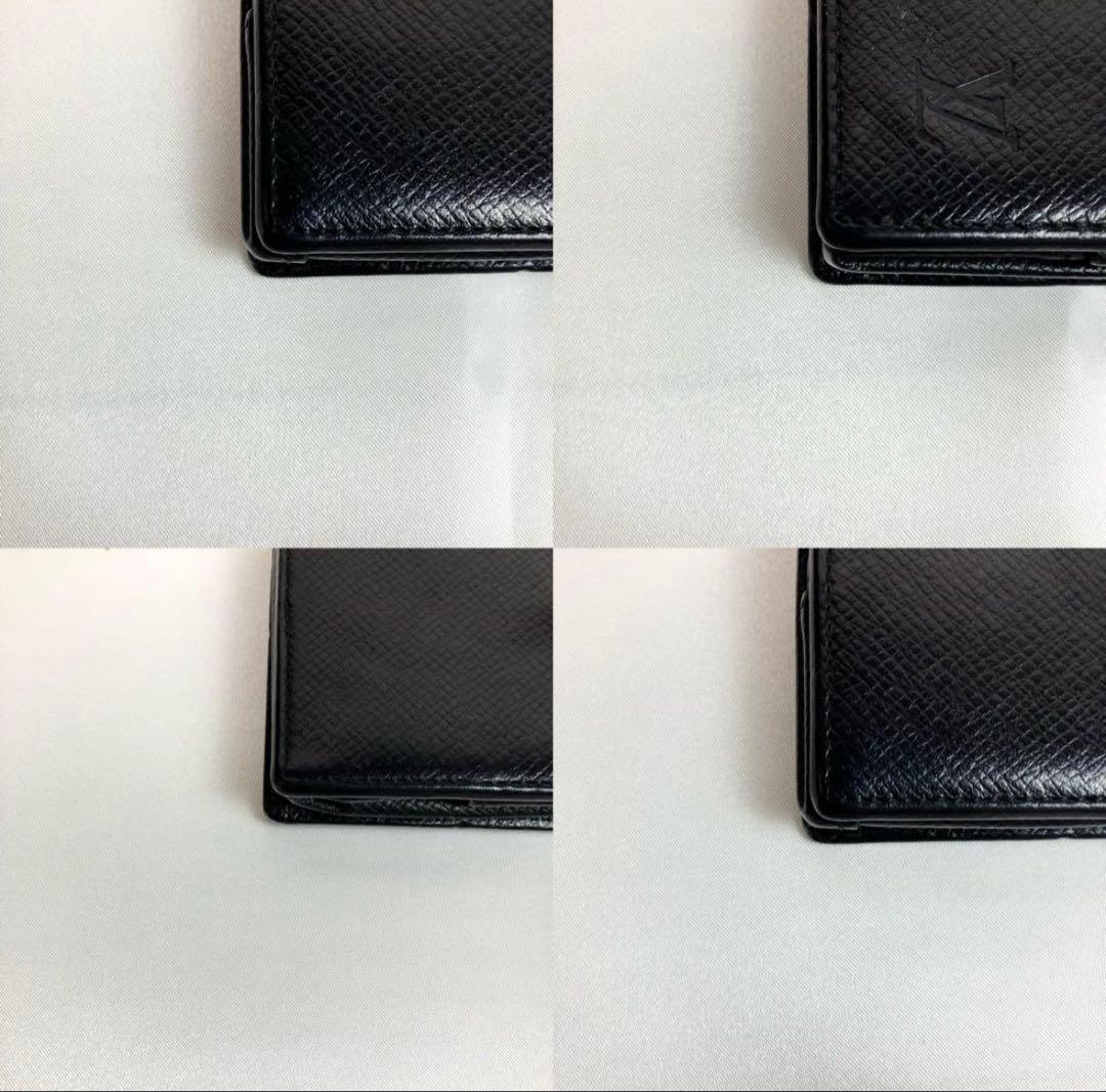 【美品】ルイヴィトン　タイガ　ポルトモネ　ボワット　ケース　ブラック