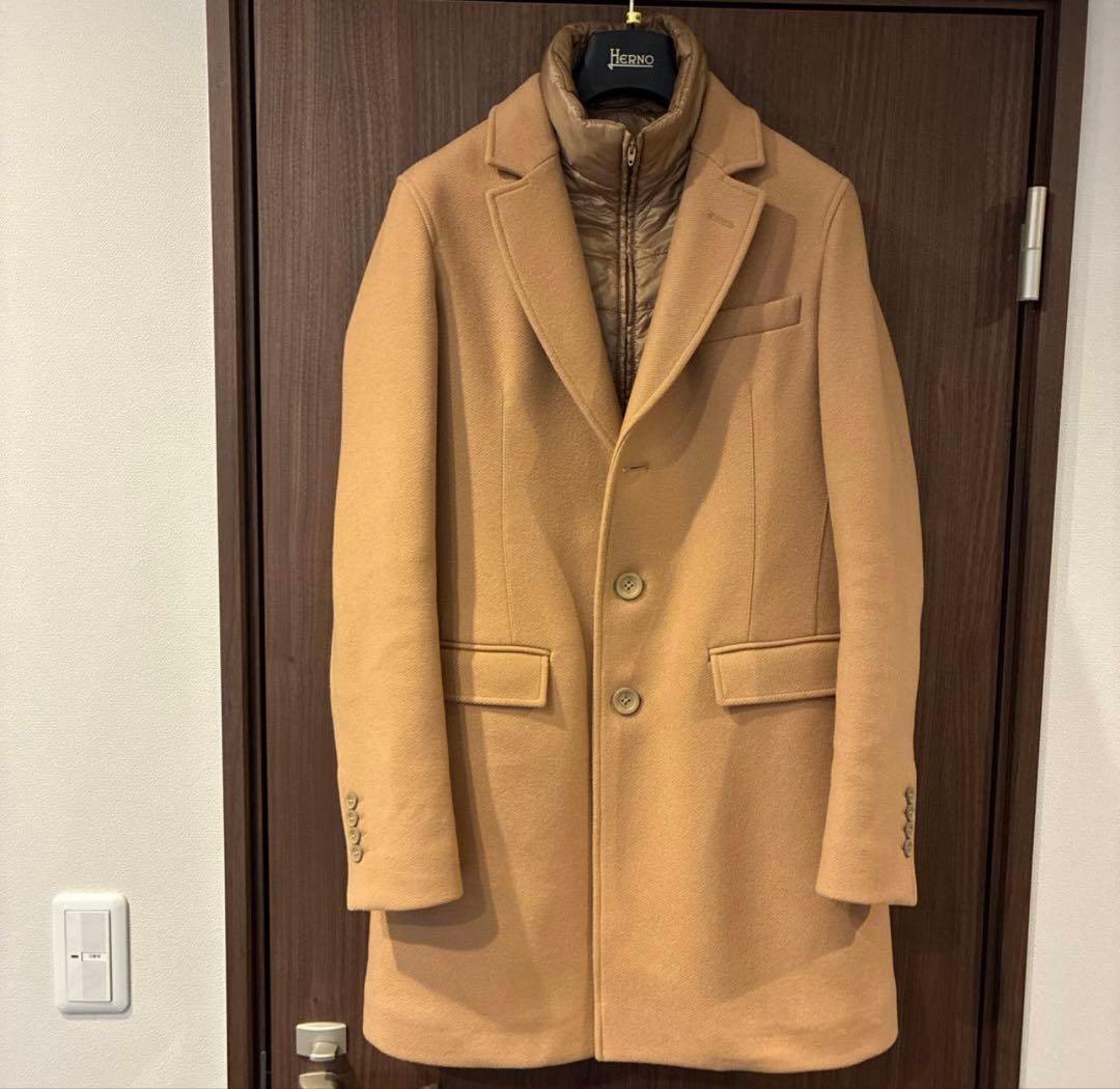 ヘルノ⭐️キャメル‼️ダウンコート‼️44⭐️