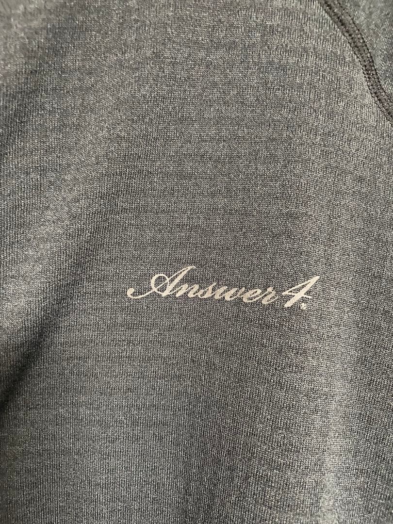 アンサー4 フーディ　ブラック　メンズLサイズ