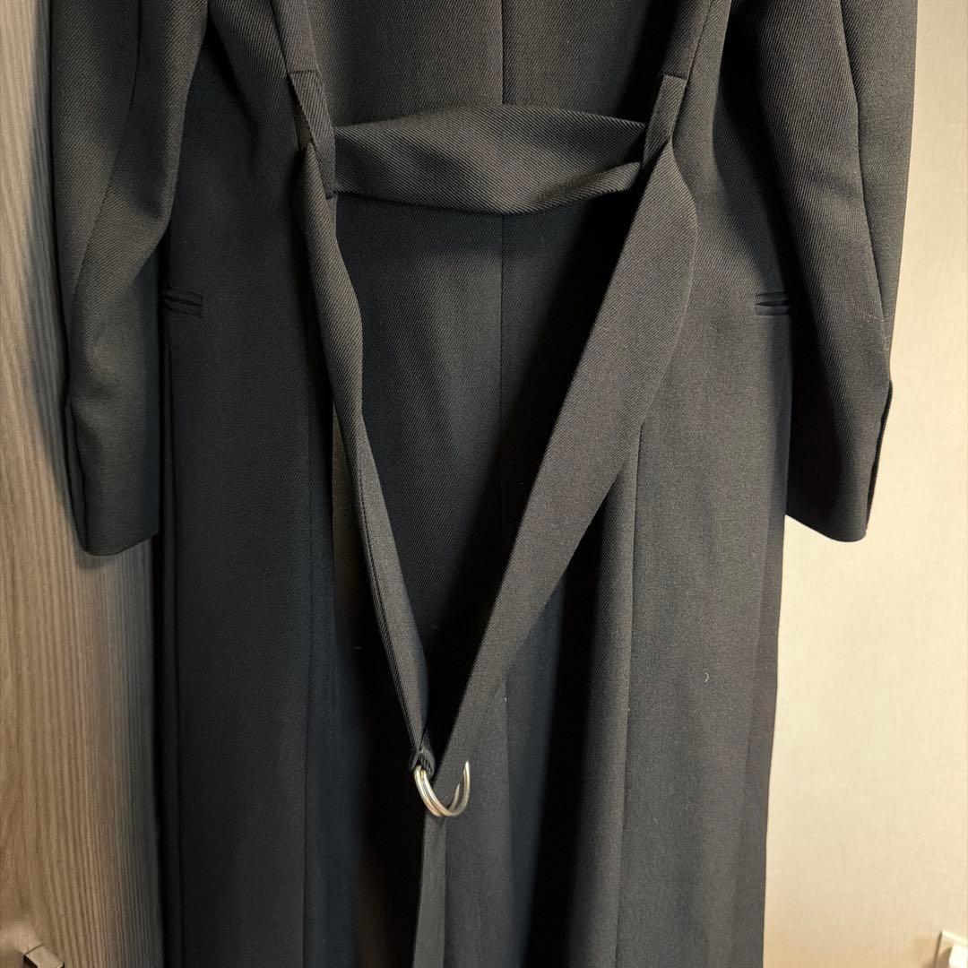 紫*亜様 Ami Paris ブラック ロングコート ベルト付き
