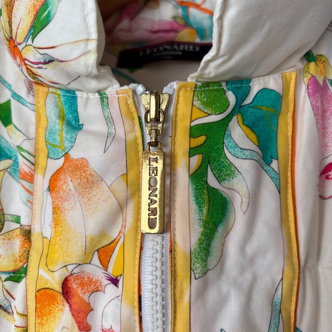 LEONARD 花柄 ダウンベストLL