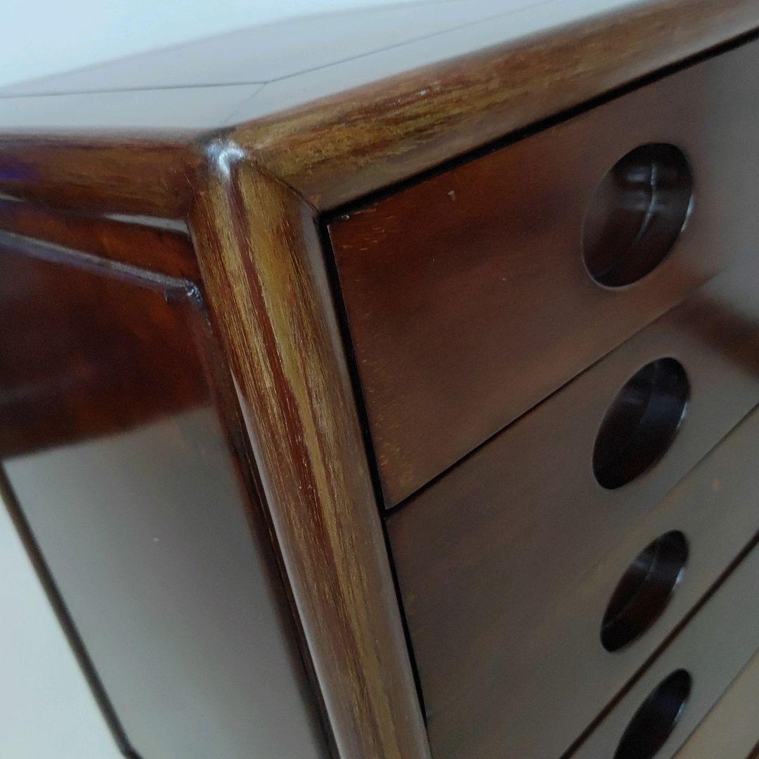 唐木 花梨 チェスト 5段引き出し 唐木家具