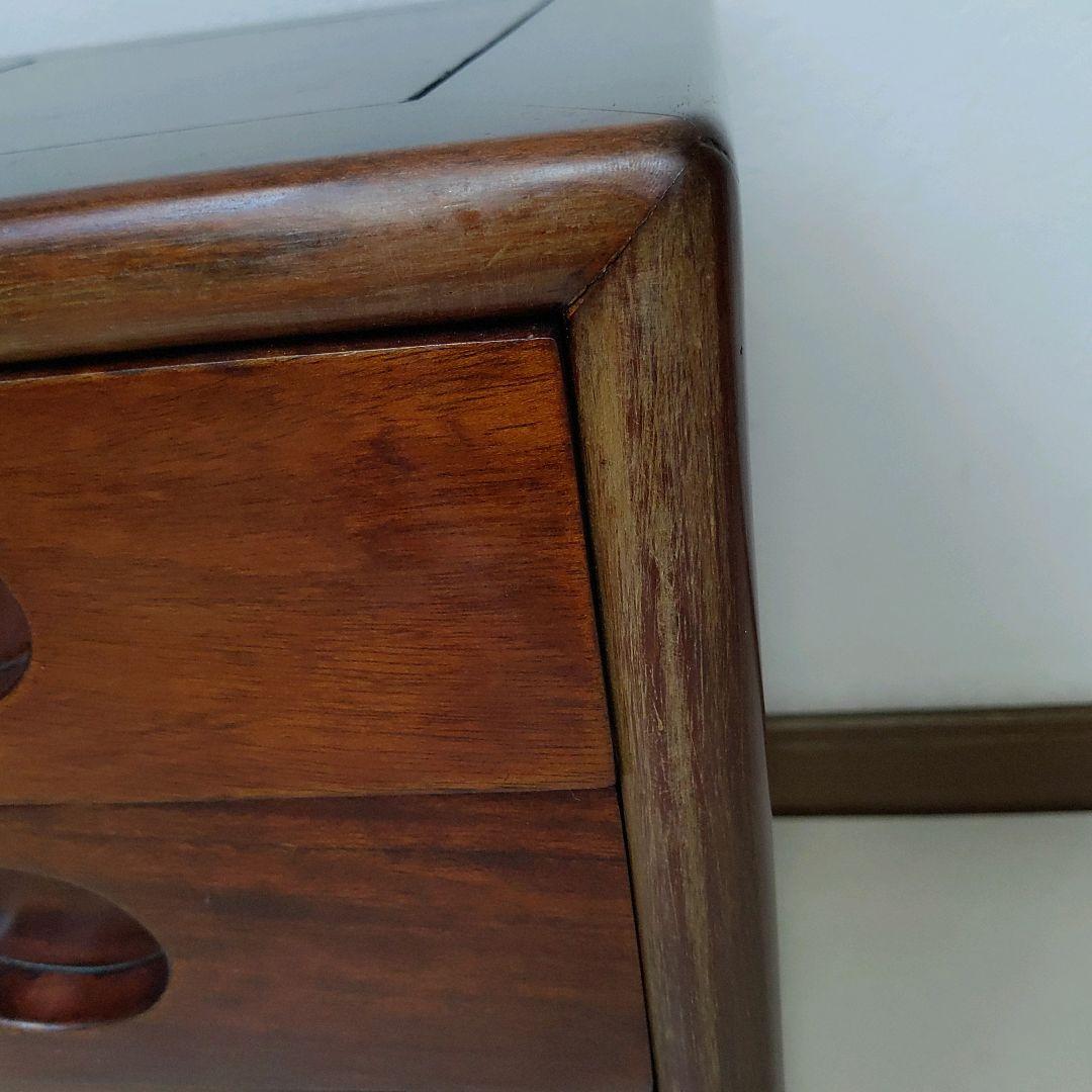 唐木 花梨 チェスト 5段引き出し 唐木家具