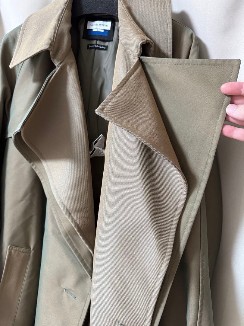 MAISON SPECIALメゾンスペシャル　トレンチコート 01 ベージュ
