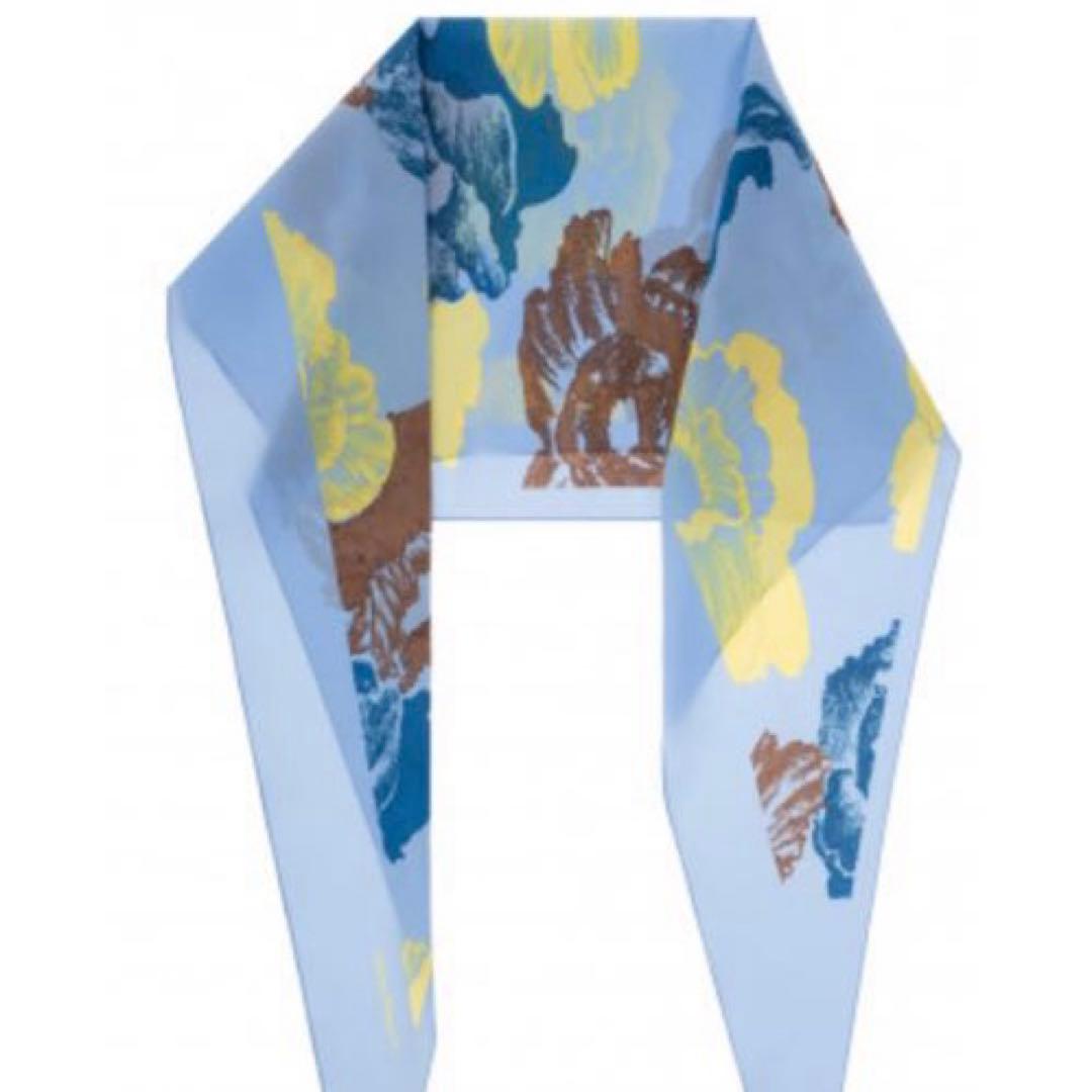 新品未使用★FERRAGAMO フェラガモ　花柄ポピー　シルクスカーフ