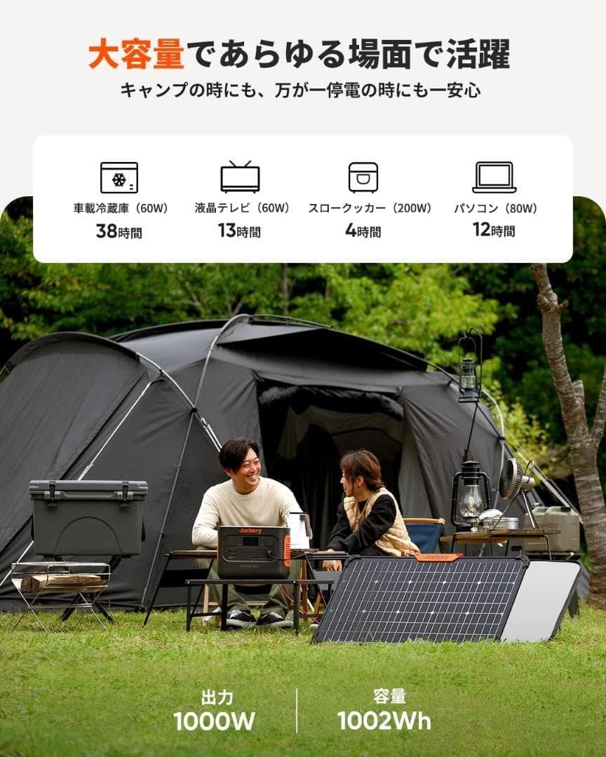 Jackery ポータブル電源 1000 Pro 発電機 大容量 1002Wh