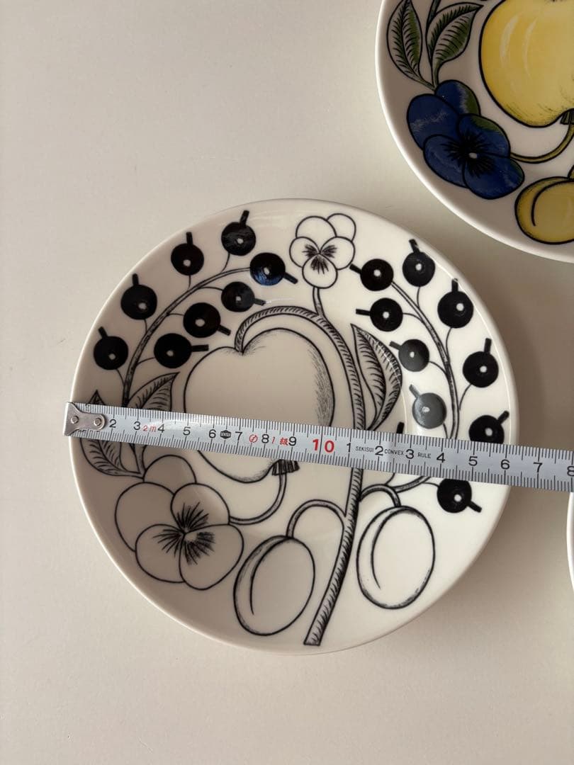 旧ロゴ　アラビア　アピラ　パラティッシ　3枚セット　お皿　ソーサー16.5cm